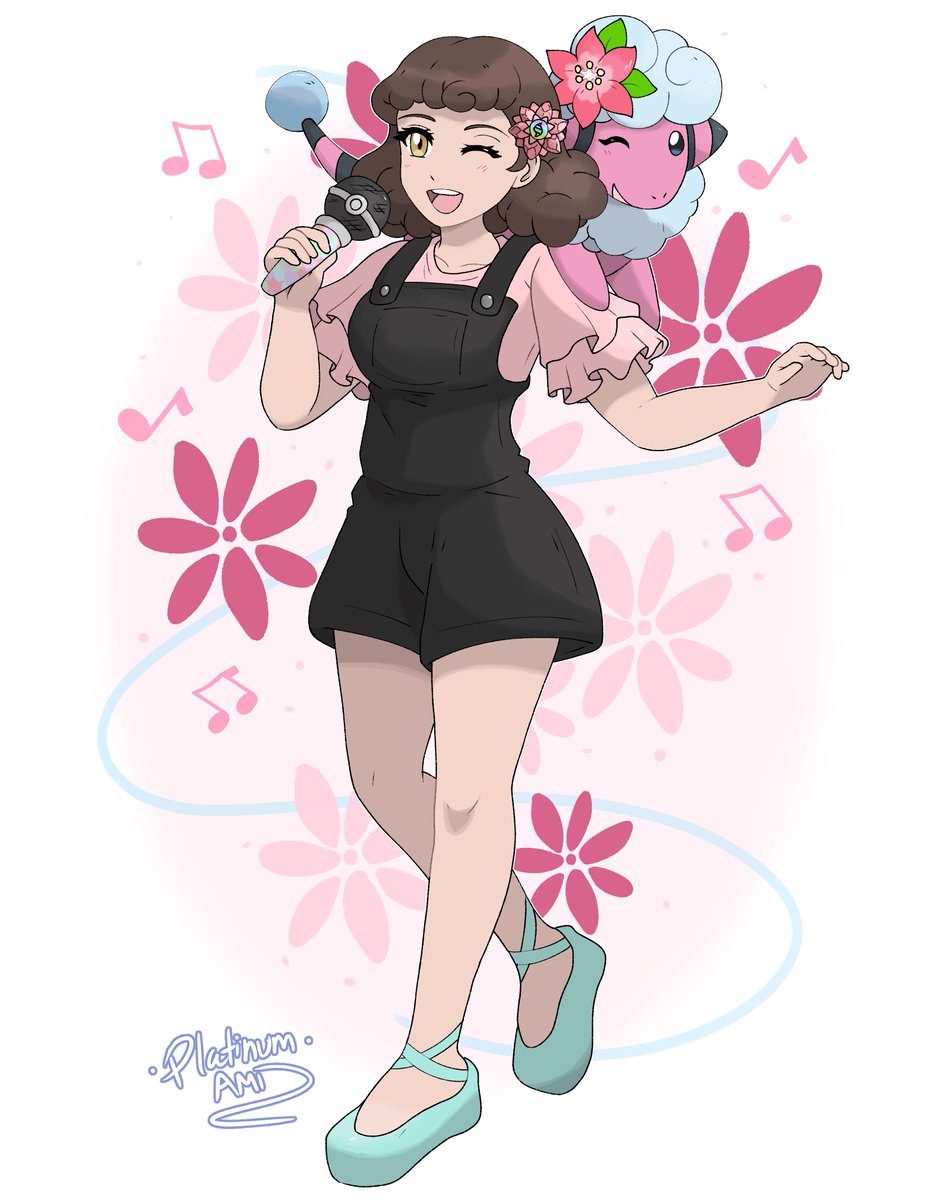 Big thank you to <a href="/Platinum_Ami/">PlatinumAmi</a> for making my new Pokémon trainer avatar of myself and right by my side is my favorite middle stage Flaaffy it was <a href="/HoopsVGM/">HoopsandHipHop</a> who inspired me to give my avatar a much needed upgrade so shout out to him as well haha 😄👏🏻🌸🎶💖.