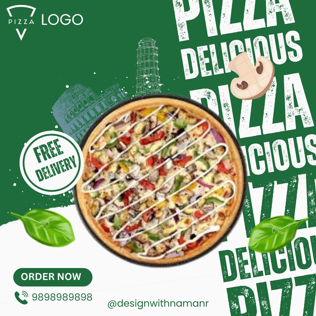 designwithnaman's tweet photo. "Get a taste of perfection in every bite. Pizza just got a whole lot better! 🍕❤️"

✉️Dm Me For Design

Follow @designwithnaman  for more ✨

#creativecommunity #graphicdesigner #explore #graphicdesign #freelancegraphicdesigner #ViratKohli #SelenaGomez #Dragon https://t.co/QLsxRkxLwJ