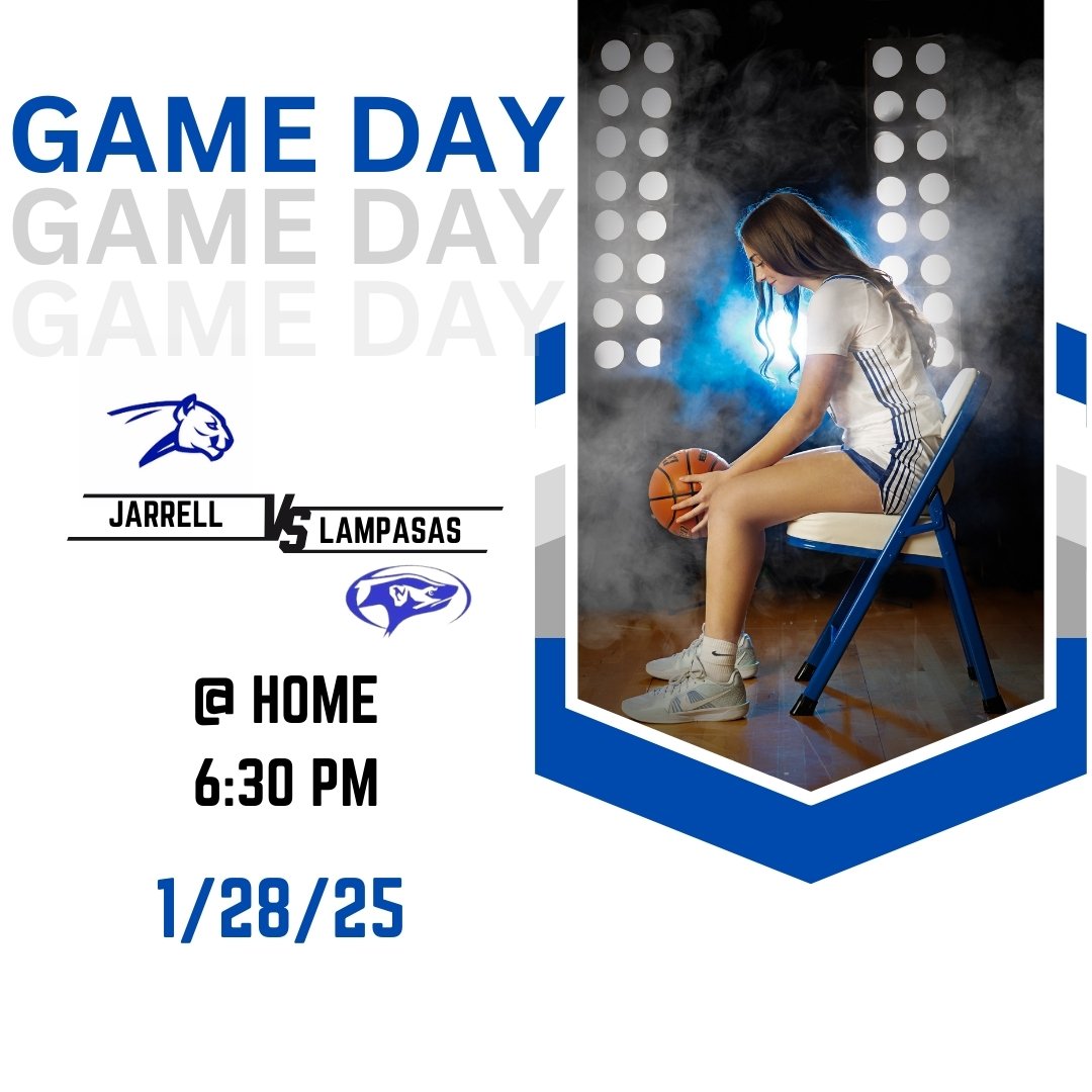 Game Day! Come out and support the Lady Cougars as they take on Lampasas. JV at 5pm and Varsity at 6:30pm. <a href="/coachahaire/">Alan Haire</a> <a href="/LadyCougar_JHS/">Lady Cougar Athletics</a> <a href="/Jarrell_ISD/">Jarrell ISD</a>