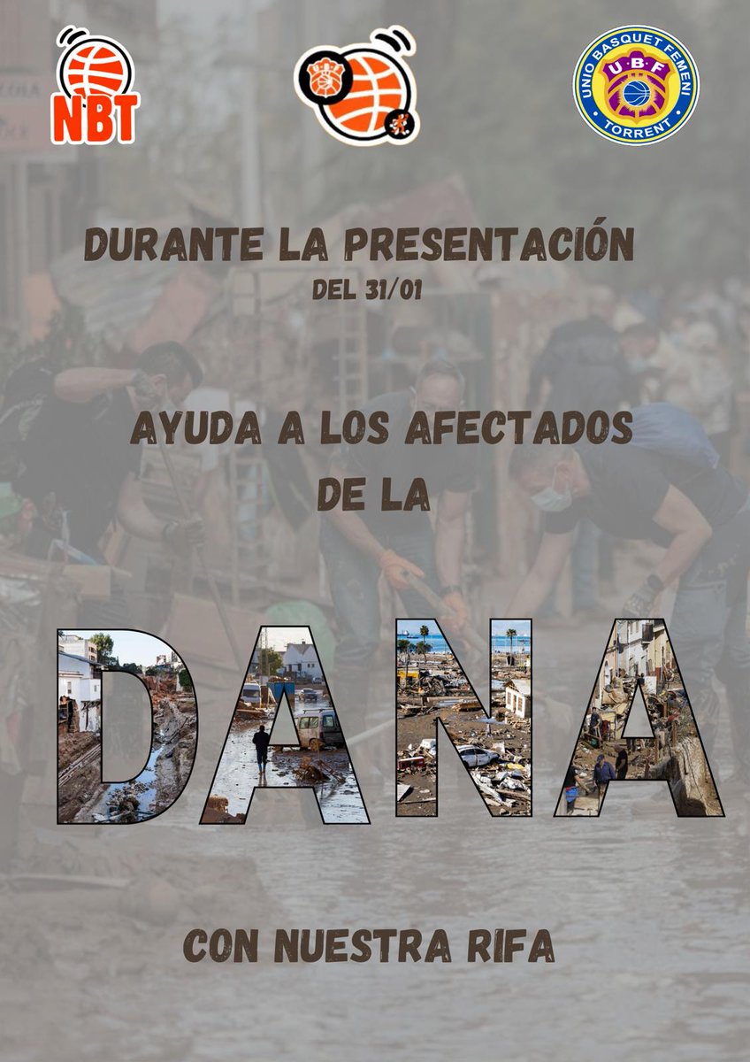 UBF Torrent (@ubftorrent) on Twitter photo ☝🏼este próximo viernes tenemos presentación
Durante la misma se realizará una rifa solidaria dónde lo recaudado irá destinado a los afectados de la DANA
Os esperamos
@bcv_es
<a href="/Aj_Torrent/">Ajuntament de Torrent</a>
<a href="/FDMTorrent/">FDM Torrent</a>
<a href="/torrentaldia/">torrentaldia</a>
<a href="/LaOpinionX/">La Opinión Torrent</a>
<a href="/teletorrent1/">teletorrent</a>
#torrentciutatdelbasket ☝🏼este próximo viernes tenemos presentación
Durante la misma se realizará una rifa solidaria dónde lo recaudado irá destinado a los afectados de la DANA
Os esperamos
@bcv_es
<a href="/Aj_Torrent/">Ajuntament de Torrent</a>
<a href="/FDMTorrent/">FDM Torrent</a>
<a href="/torrentaldia/">torrentaldia</a>
<a href="/LaOpinionX/">La Opinión Torrent</a>
<a href="/teletorrent1/">teletorrent</a>
#torrentciutatdelbasket