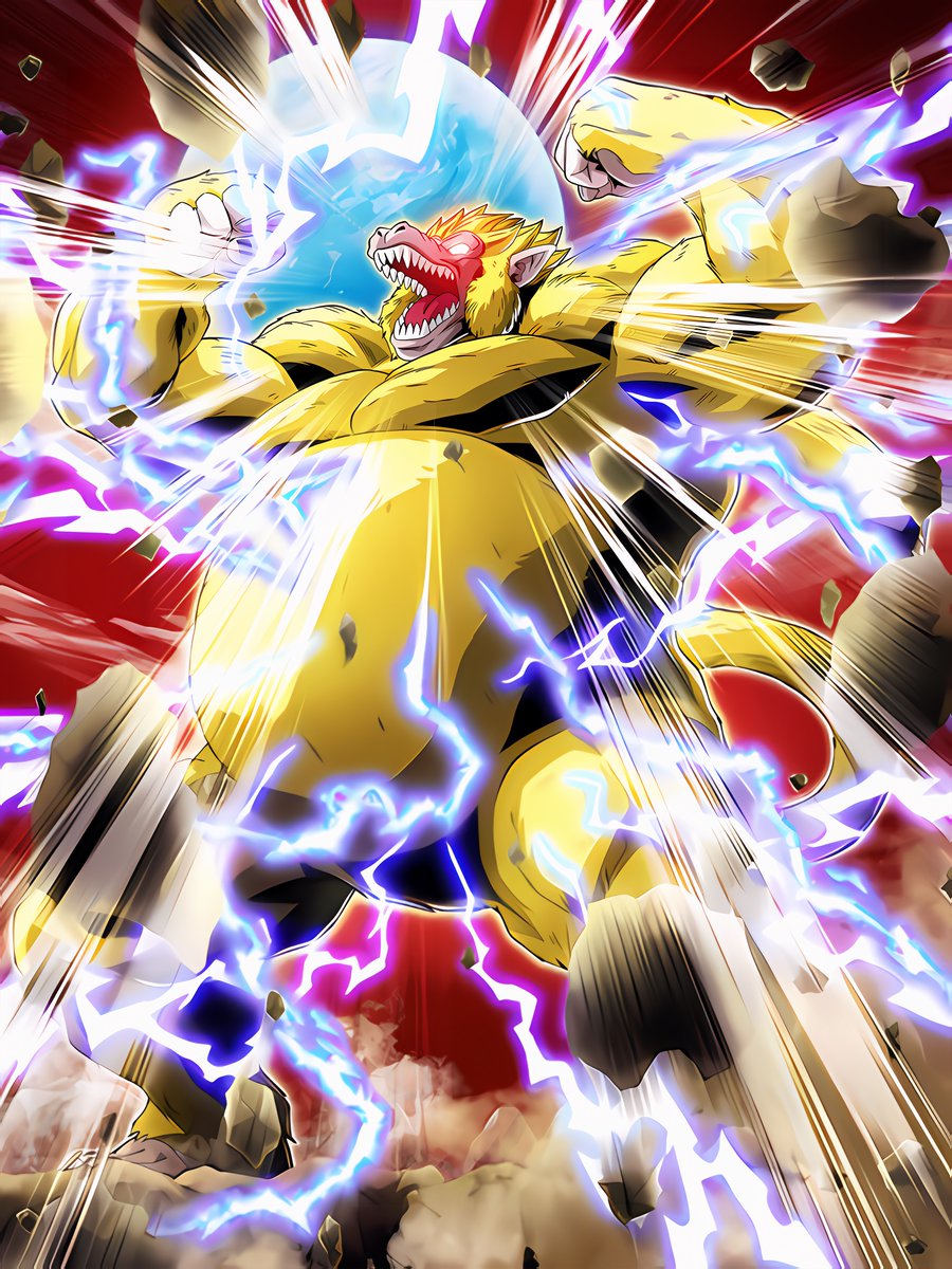 AGL Super Saiyan 3 Goku (GT) (Golden Great Ape) -> Super Saiyan 4