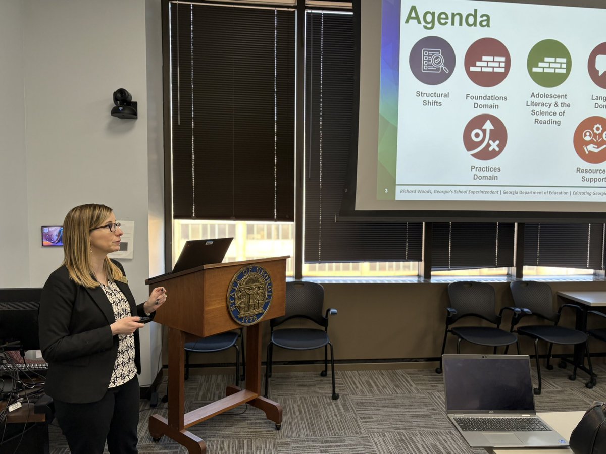 tanzy_kilcrease's tweet image. Excited to be here with the State School instructional leaders, the Division of State Schools, SDI @GaDOESDI, and the GaDOE Teaching and Learning Team to discuss the roll out of new standards and learning resources!  It is going to be a great day of learning!