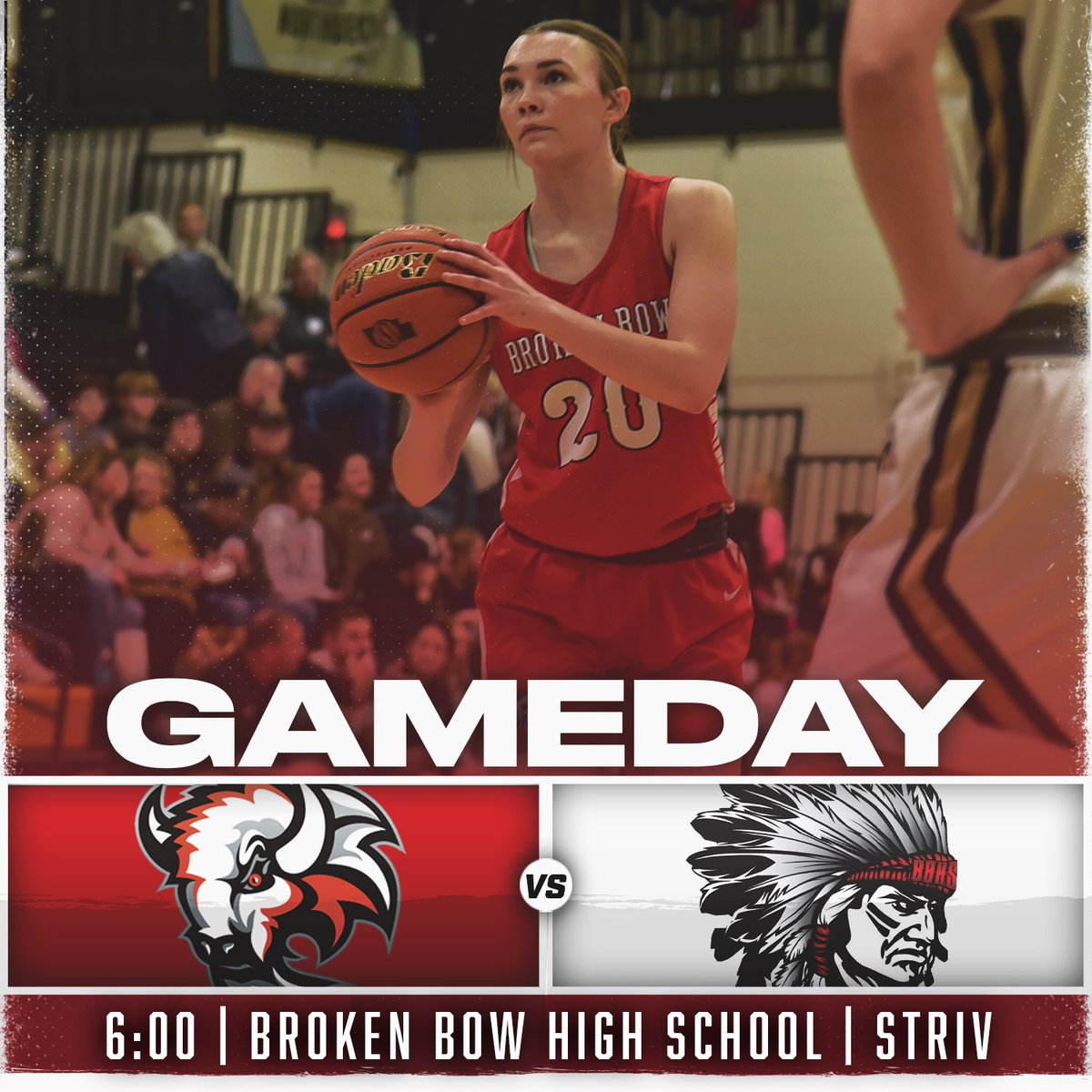 ‼️GAMEDAY‼️
 
🆚McCook
📍Broken Bow High School 
⏰5:00 CST
📺Striv