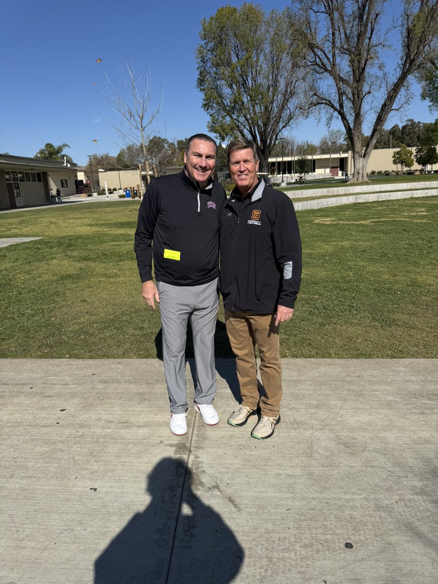 Appreciate UNLV Head Football coach Dan Mullen for visiting Simi Valley football today!