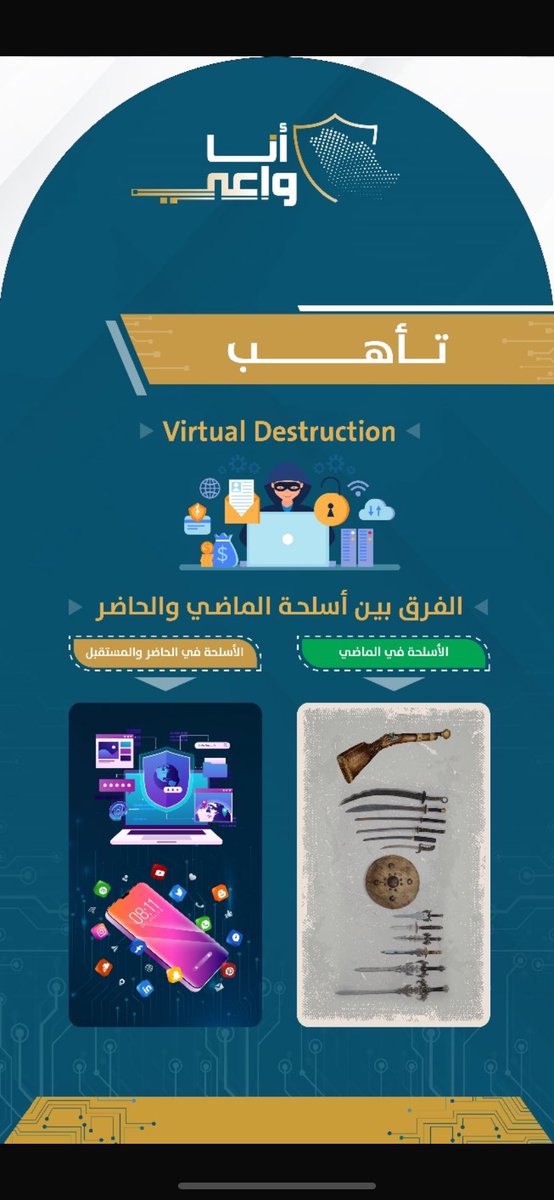 TAAHAB_KSA's tweet photo. كيف تطورت الأسلحة من الماضي إلى الحاضر؟
Virtual Destruction

اكتشفوا معنا الفرق في ركن فريق تَاهُب التطوعي بمعرض (أنا واعي)! ✨

📍جامعة الملك فيصل - عمادة شؤون الطلاب
⏰ غدًا من 9:00 ص حتى 1:00 م

يسعدنا حضوركم لاستكشاف هذا الموضوع المثير! 🌟 https://t.co/8H0lOrVVVD