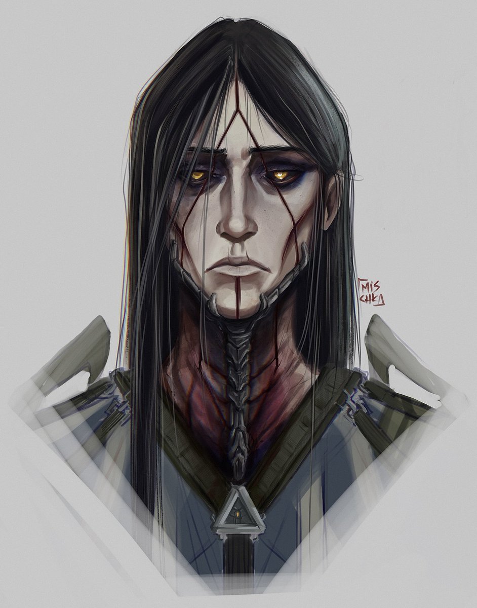 Protoframe Nekros - profile render (no bandages version) complete. —- This fan  concept is a work in progress. —- #warframe #warframe1999 #tennocreate  #warframefanart #nekros, image size:942x1200