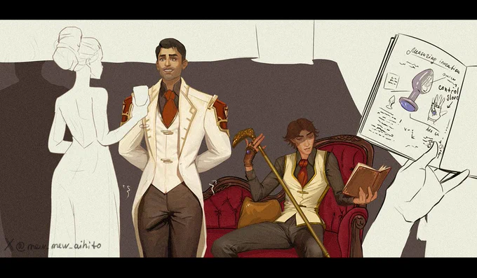 Field test #jayvik  #arcane 
literal illustration "Viktor agrees to accompany Jayce  in a party but makes a condition: to test their newest invention" 