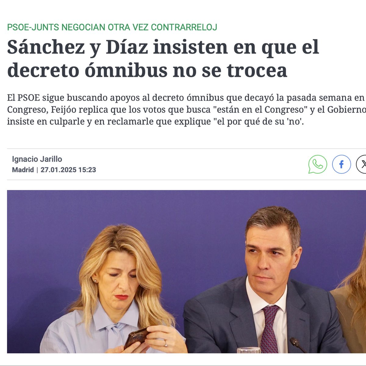 El temps acaba posant a tothom al seu lloc.

Als que ens han pressionat al límit, en lloc d’estar al costat de Catalunya i la seva gent.

I als que ens deien que plantejàvem un impossible i no es podia negociar.

A tots, el temps, i mantenir-nos ferms, els ha posat al seu lloc.