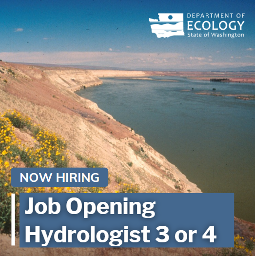 We're hiring! Our Nuclear Waste Program office is looking for two hydrogeologists to join our #Hanford team.

These positions will remain open until filled with a first review of applications on Feb. 6, 2025.

governmentjobs.com/careers/washin…