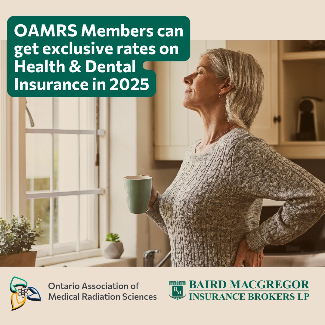 OAMRS members can get exclusive rates on health and dental insurance from Baird MacGregor Insurance Brokers LP. Visit our website for more details. bit.ly/3uyAjz3