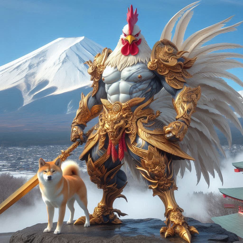 My_ChIcKeN_GoLd's tweet photo. 🇯🇵 It's been a pleasure meeting Japan's Crypto fans at the base of Mount Fuji.
 Heading back to the cyber farm, bet you didn't think a rooster could get jet lag! We’ll achieve gains in 2025. 🌟🐓✨
#Japan #どうもありがとう #MountFuji #CryptoFans #CyberFarm #2025Goals https://t.co/xcjTnqg8B3