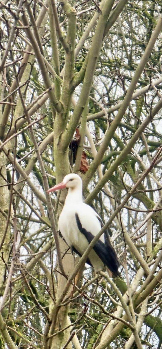 Can anyone help ID this bird please ? Looks a bit like a White Stork, but not sure about the legs ? <a href="/Natures_Voice/">RSPB</a> <a href="/BirdwatchExtra/">Birdwatch</a>