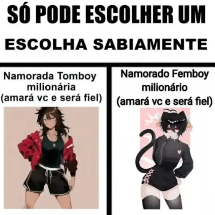 plingok's tweet image. Escolha!!