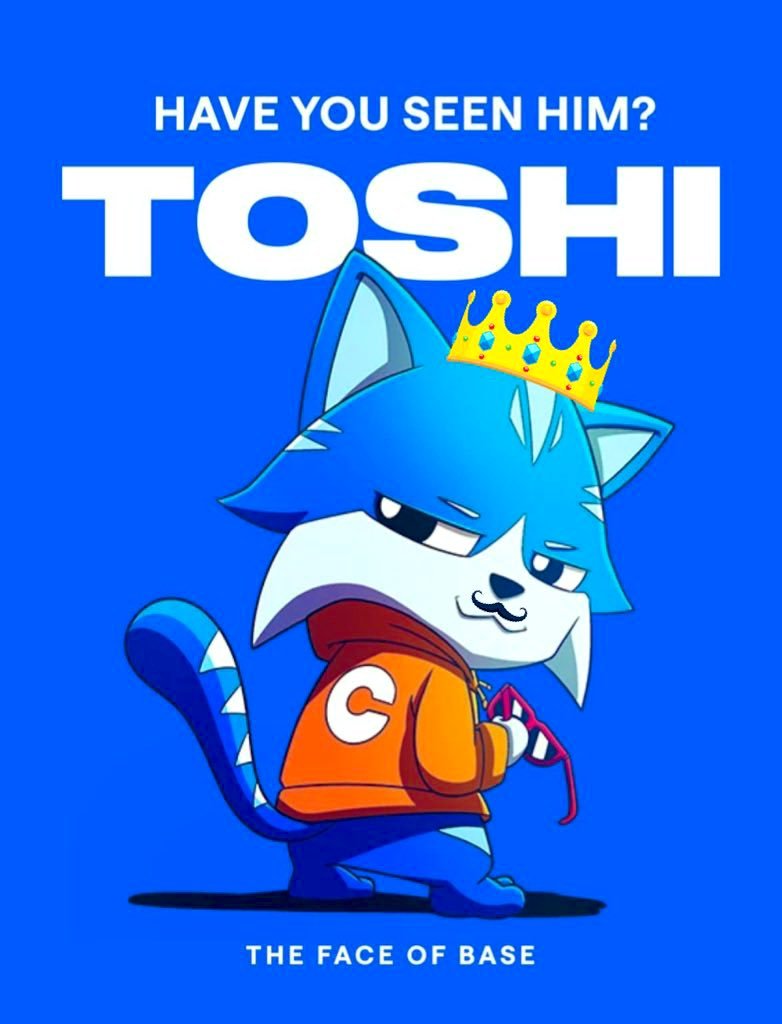 $TOSHI is the face of base 🔵

Love this memecoin, holding!

follow the <a href="/base_watchlist/">base watch 🟦</a> 👀