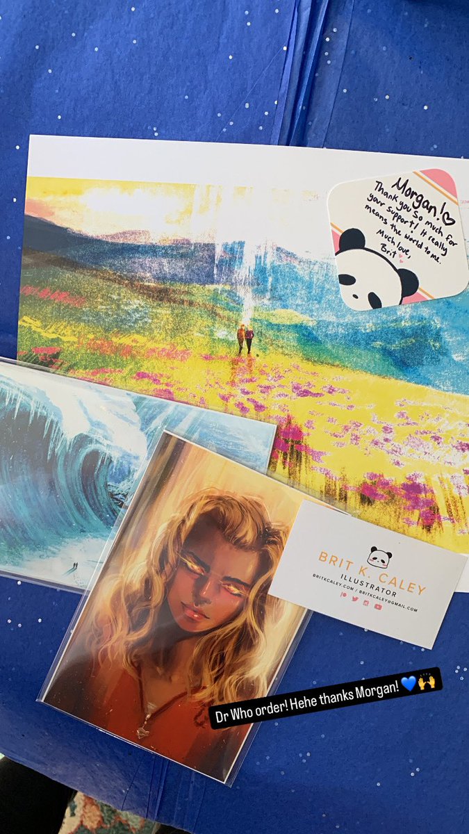 BritKCaley's tweet photo. Dr Who order, thank you Morgan! 💙 https://t.co/eHAqxhzZzM
