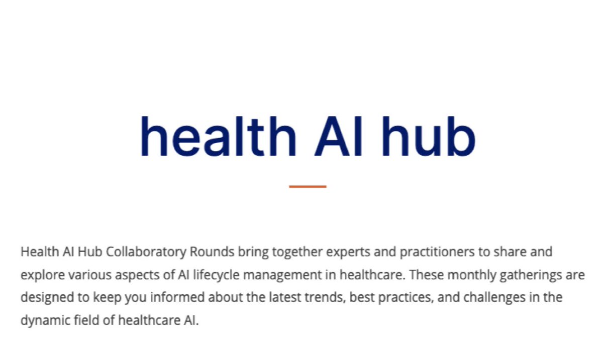 Don’t miss the January health AI hub with Dominic H. Mack, M.D., MBA, Professor of Family Medicine at Morehouse School of Medicine and Director of the National Center for Primary Care with Health AI Partnership
<a href="/healthaip/">Health AI Partnership</a>
Register Now at duke.zoom.us/meeting/regist…