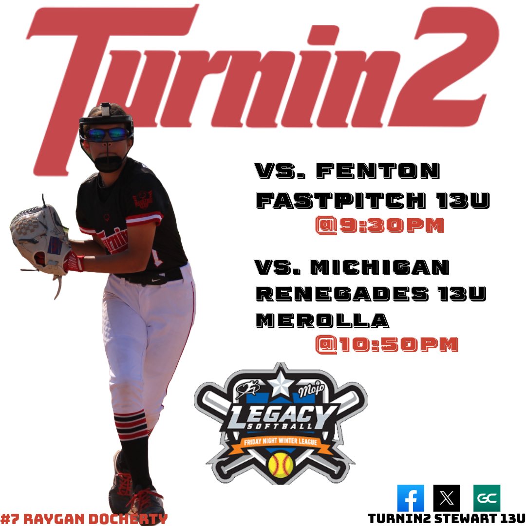 Turnin2_14u's tweet image. Our next games! Coming up this Friday. Please tune in to GameChanger.
