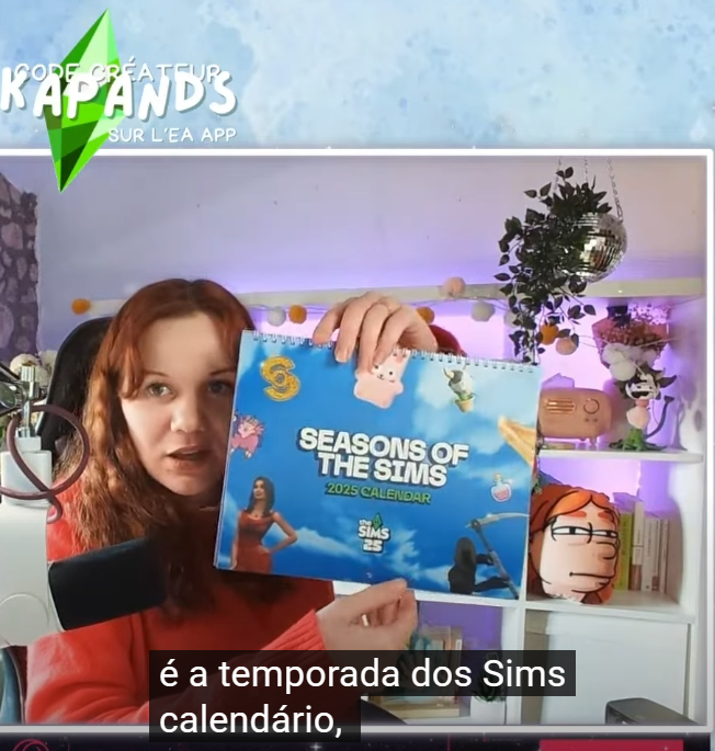 A criadora <a href="/Kapands/">Kapands 🤍🌿</a> recebeu uma caixa de The Sims com brindes que a Maxis está enviando aos criadores (vários aqui do Brasil devem receber também, mas demora mais um pouco). 

📦 Dentre os brindes, há um calendário do The Sims, e no mês de março aparecem renders dos ladrões do
