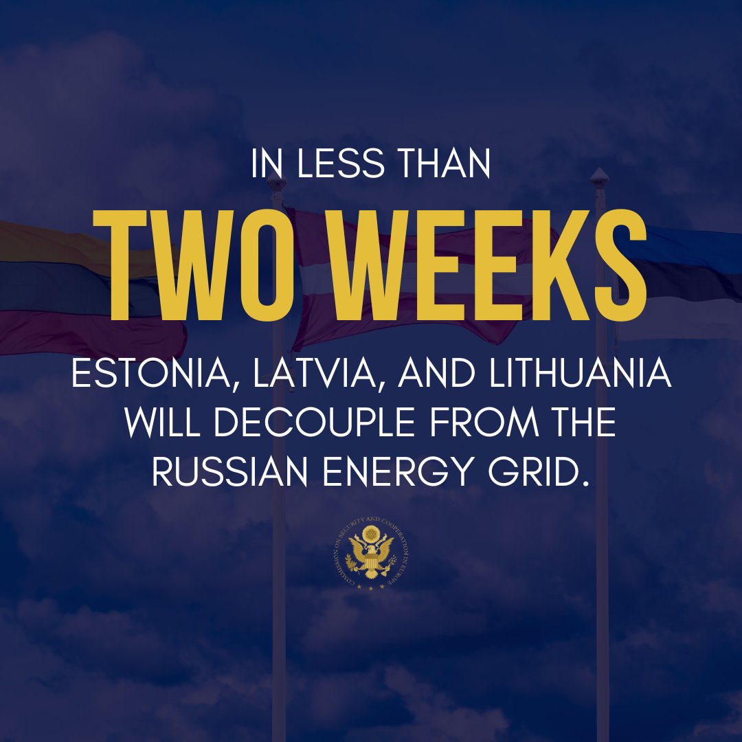 In a bold rejection of Russia’s efforts to sustain energy dominance in the region, <a href="/LithuaniaMFA/">Lithuania MFA 🇱🇹 | #StandWithUkraine</a>, <a href="/Latvia_USA/">Latvia in USA | #StandWithUkraine 🇺🇦</a>, and <a href="/MFAestonia/">Estonian MFA 🇪🇪 | 🌻 #StandWithUkraine</a> are now less than two weeks away from decoupling from the Soviet-era grid.