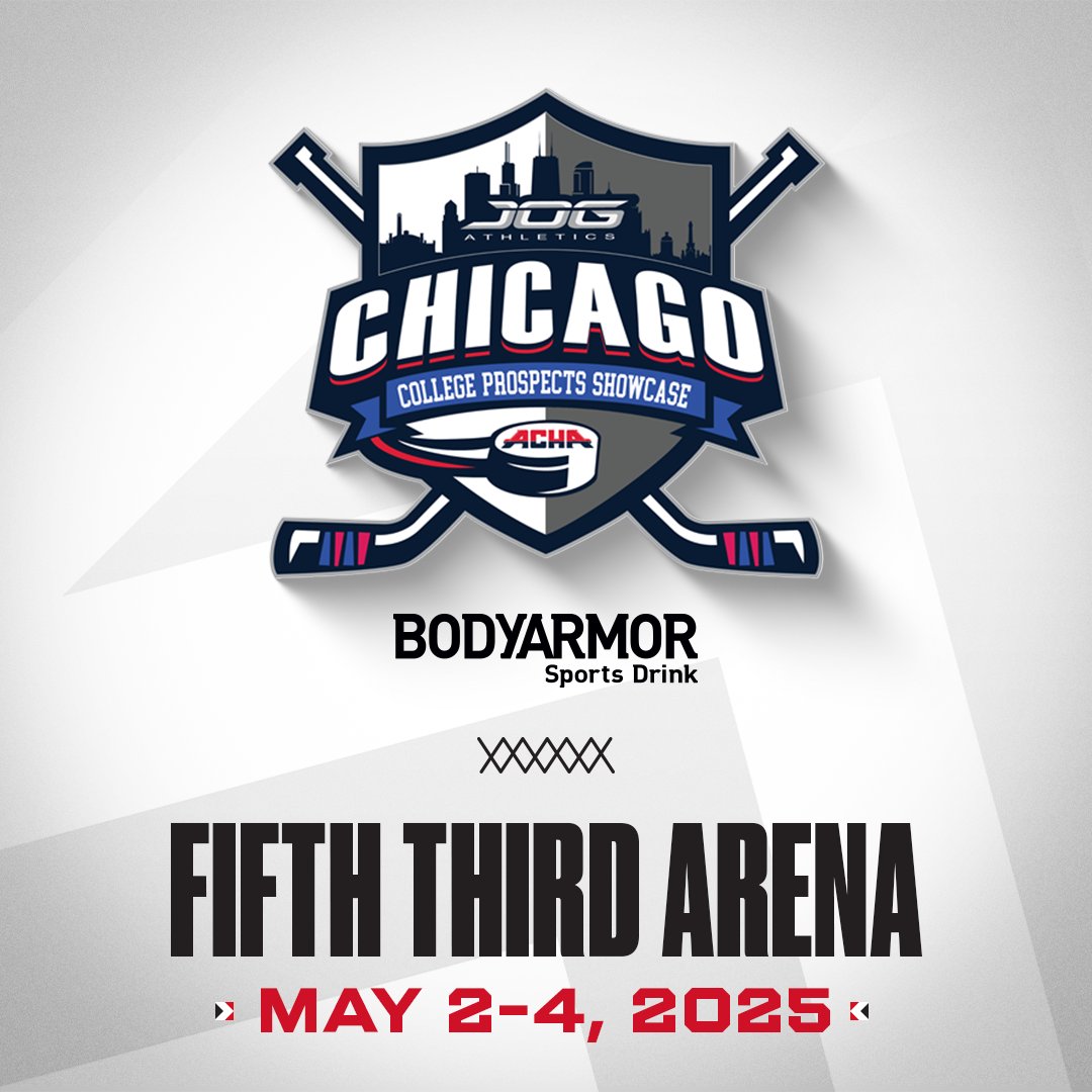 The JOG ACHA College Prospect Showcase returns to Chicago May 2-4, 2025! This showcase highlights local and regional talent of both men’s players (16-21 years old) and women’s players (14-19 years old).

To see full showcase details visit: fifththirdarena.com/hockey/jog-col…