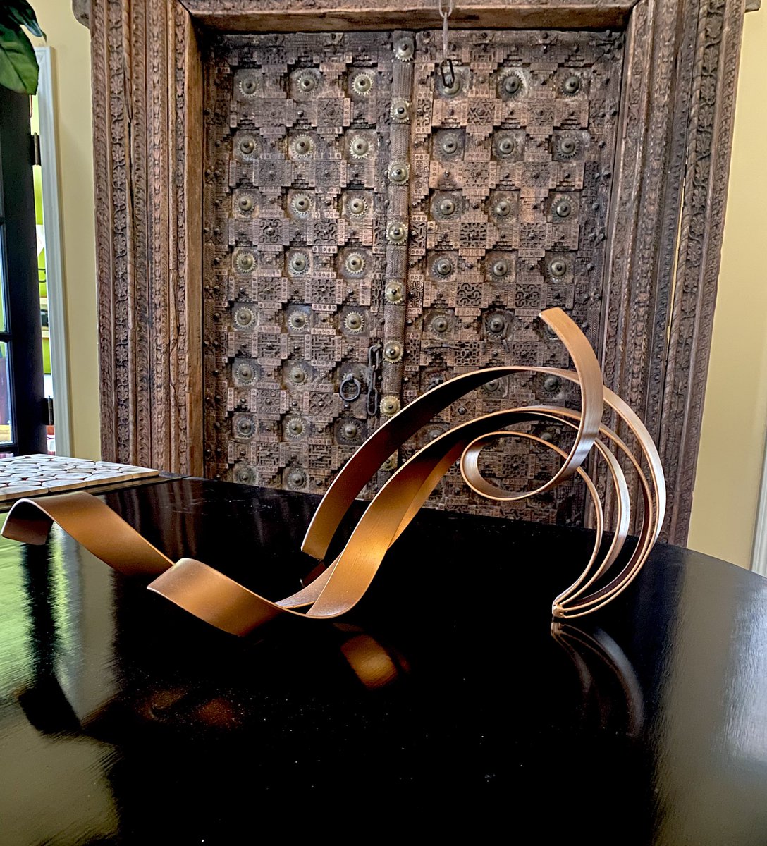 slav_metalurges's tweet photo. This piece has lived with us for about 4 months. It’s time to make it available. It’s painted in burnt copper and has great movement to it. https://t.co/fz0uSCTgwq