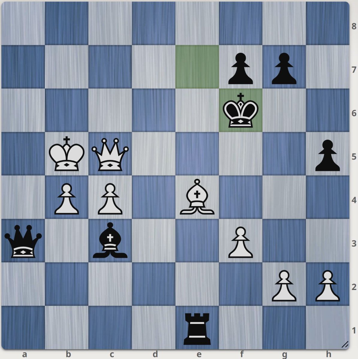 Your turn! 🤔 White to move and win. Can you find the solution to our Daily Lichess Puzzle? 🧩  lichess.org/training/daily #chess #chesspuzzle #chesstactics