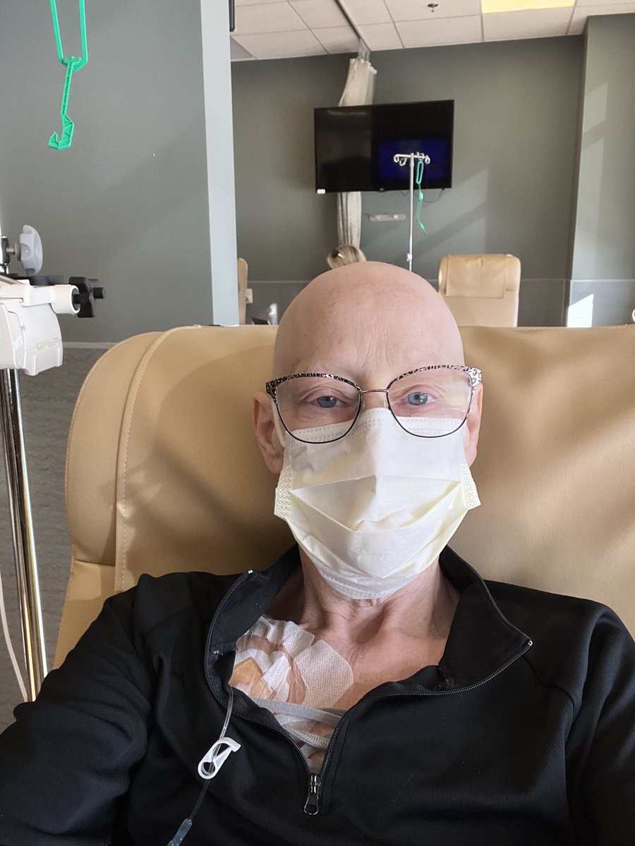 Busy day. Belly fluid drained. Albumin IV. Now sitting down for chemo. I got one of the sunny chairs. A huge #ThanksCancer to all my supporters out there.