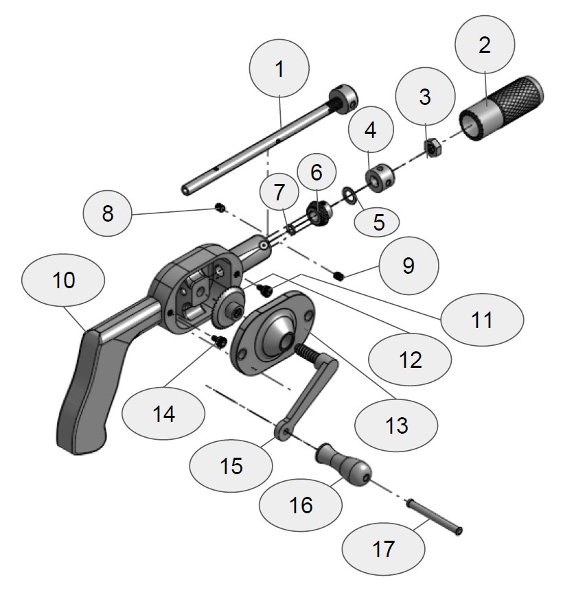 Rebekah Gurian, #IED freshman, created this CAD model of a hand drill for our #reverseengineering project.  I am so impressed with the details and commitment it took to execute this process.