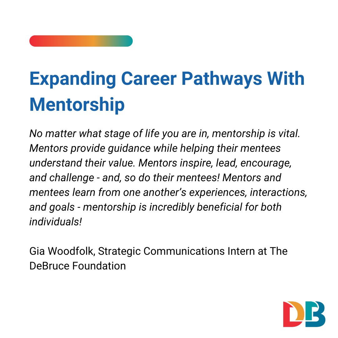LATKnight's tweet image. Happy National Mentoring Month! Gia Woodfolk, a Strategic Communications intern at @DeBruceFound and student at @Mizzou, reflects on the power of mentorship in our recent blog post: debruce.org/blog-post-2/ex…
#ExpandingPathways