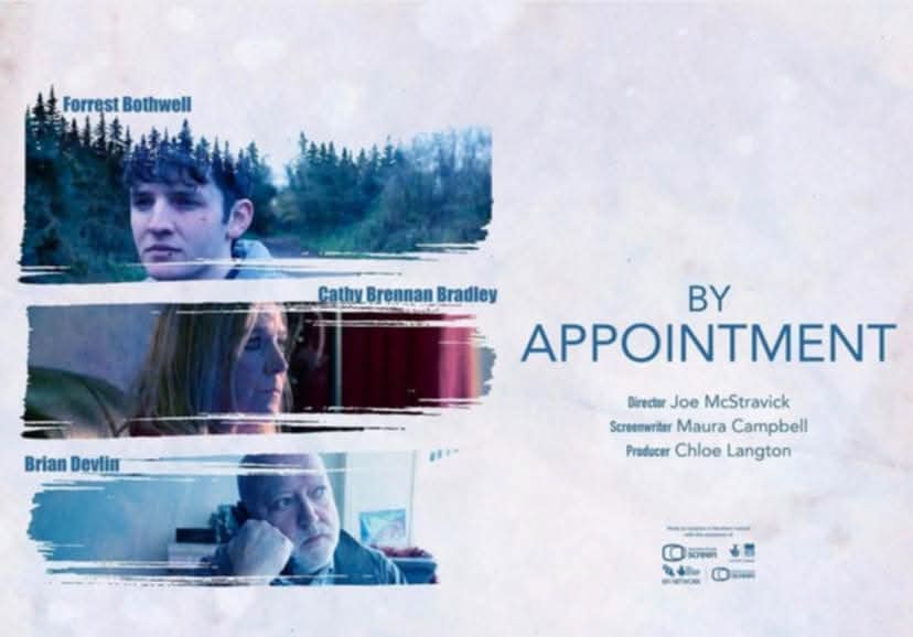 Delighted to announce the third film showing at FILM DEVOUR #36

BY APPOINTMENT
Written by Maura Campbell and Directed By Joe McStravick

#devour36 25/02/2025 Black Box
Tickets available ticketsource.co.uk/filmdevour