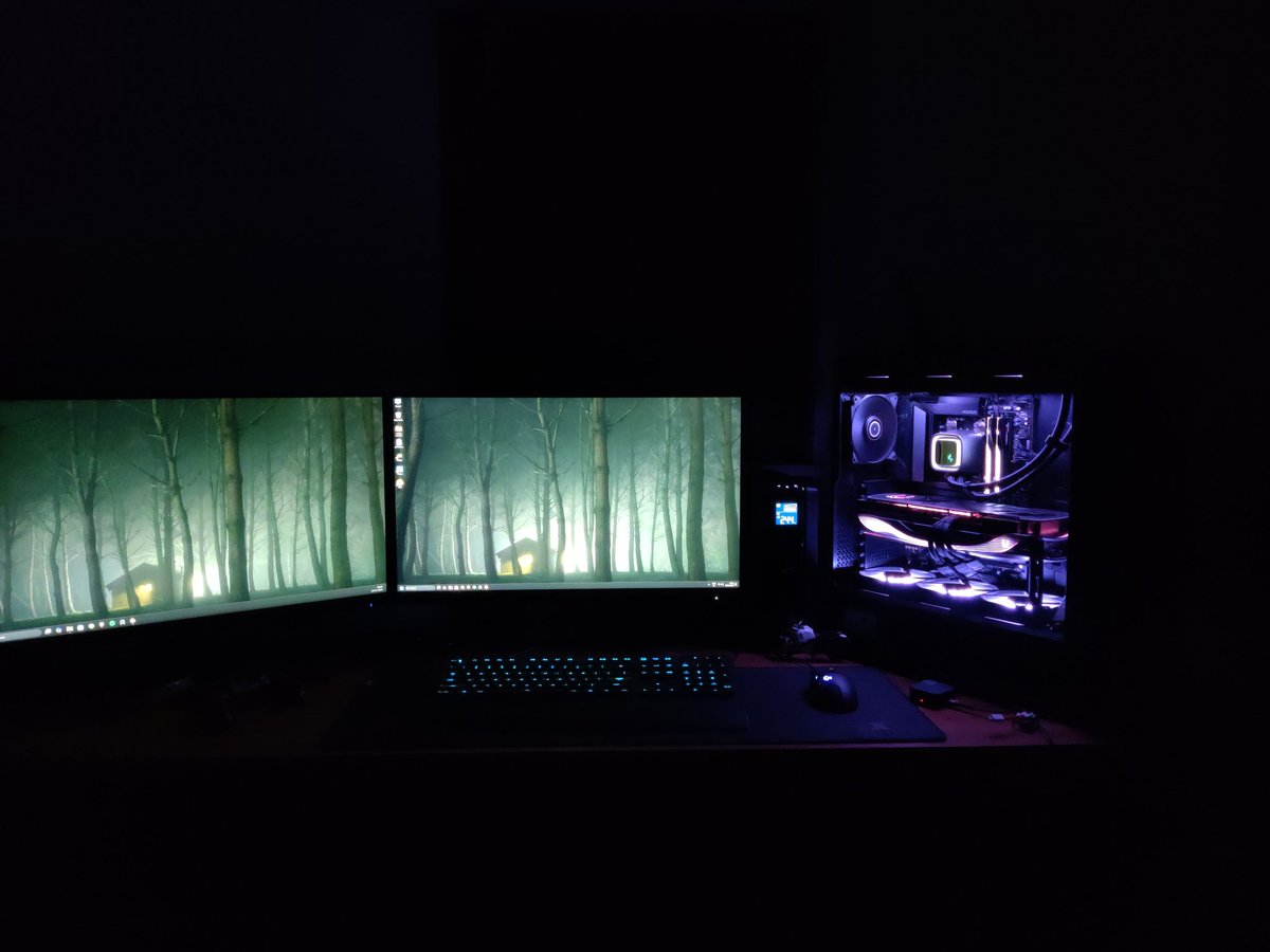 Adhingowda's tweet photo. @LinusTech Well Here's mine, Mostly blender all day doing ARCHVIZ related work, i don’t game much, Mostly DIRT RALLY 2.0 
with a PS5 controller, saving up for MOZA R5 
PC Specifications
Cpu -RYZEN 9 7950x
Gpu -RTX 4090 Zotac
MoBo-X670 Aorus Elite
Case -ANTEC Performance 1 FT
Gskill-64gb https://t.co/Z4h0WzteeU