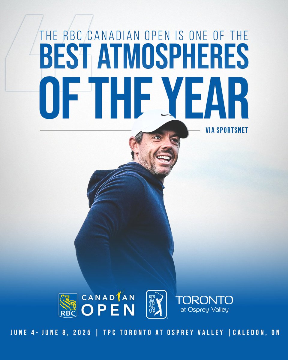 RBCCanadianOpen's tweet photo. Rory's right: It's better live and up-close. 🗣️

🎟️: https://t.co/4RWULoEEdm https://t.co/G9qEJhg3Lq