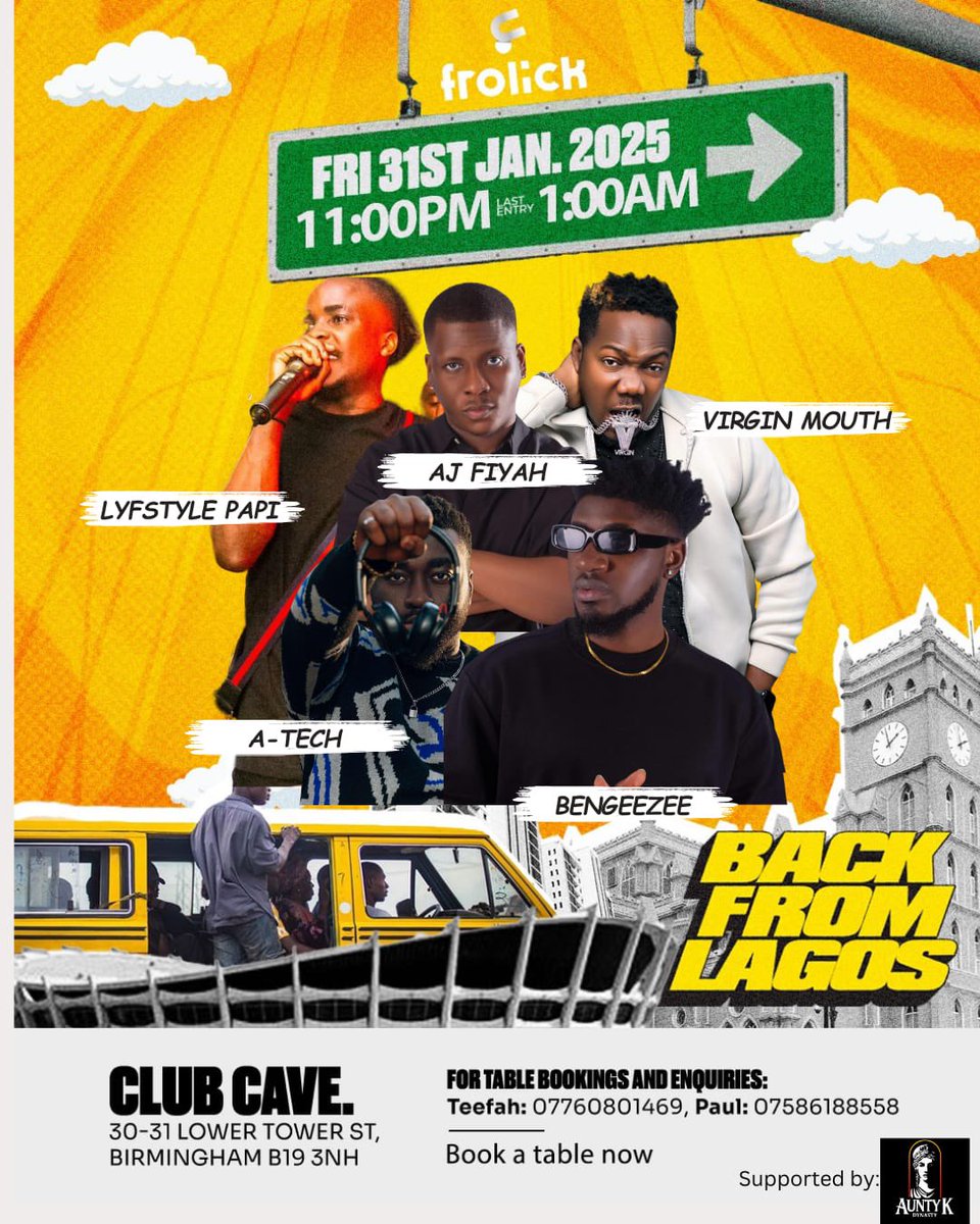 FrolickEnt's tweet photo. We are 3 days away from the PARTY OF THE SEASON! we are wrapping up the detty season in the city of birmingham! We are BACK FROM LAGOS but the party don’t stop. Last minute tickets going out! Grab yours now https://t.co/cfqHY6uVPM
Rt and bring a friend ✨ https://t.co/DHPjDNYGl7