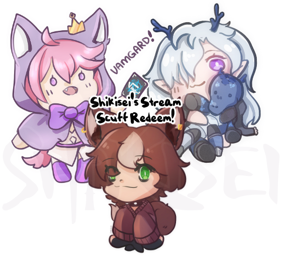 shikiseii's tweet photo. Thank you Rin-rin and @xulcra  for the Scuff Redeems! 
'w';; doesn't seem very scuff does it....

Little Chibis of @Rinne_Tooyama , @ArieDraws, @stelliferovs https://t.co/tpGaF8O4f6