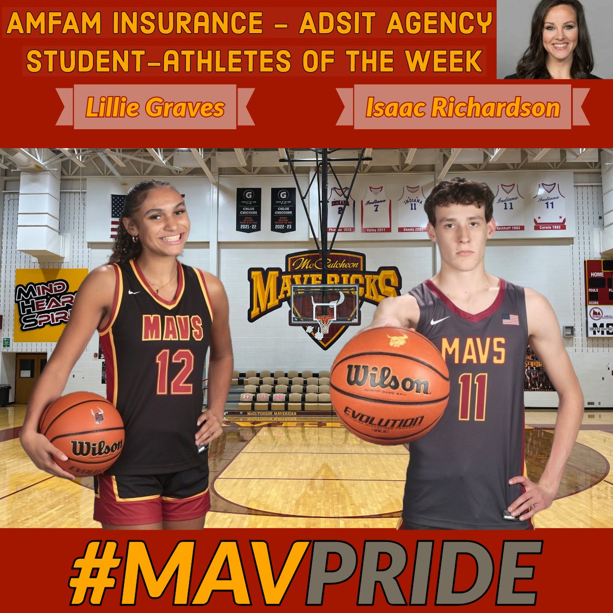 McCutcheon Athletics (@mccutcheonmavs) on Twitter photo Congratulations to Lillie Graves & Isaac Richardson on being named <a href="/amfam/">American Family Insurance</a> Adsit Agency Student-Athletes of the Week!
Click the link below to read more about their amazing accomplishments 👇👇👇
mccutcheonathletics.com/Article/53195 Congratulations to Lillie Graves & Isaac Richardson on being named <a href="/amfam/">American Family Insurance</a> Adsit Agency Student-Athletes of the Week!
Click the link below to read more about their amazing accomplishments 👇👇👇
mccutcheonathletics.com/Article/53195