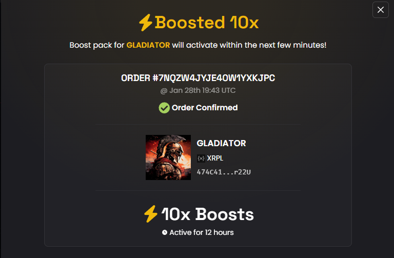 GladiatorCTO's tweet photo. ⚡ Boosted 10x GLADIATOR on DEX Screener!
https://t.co/aqu0DXYY3A https://t.co/AxB7b3mzZE