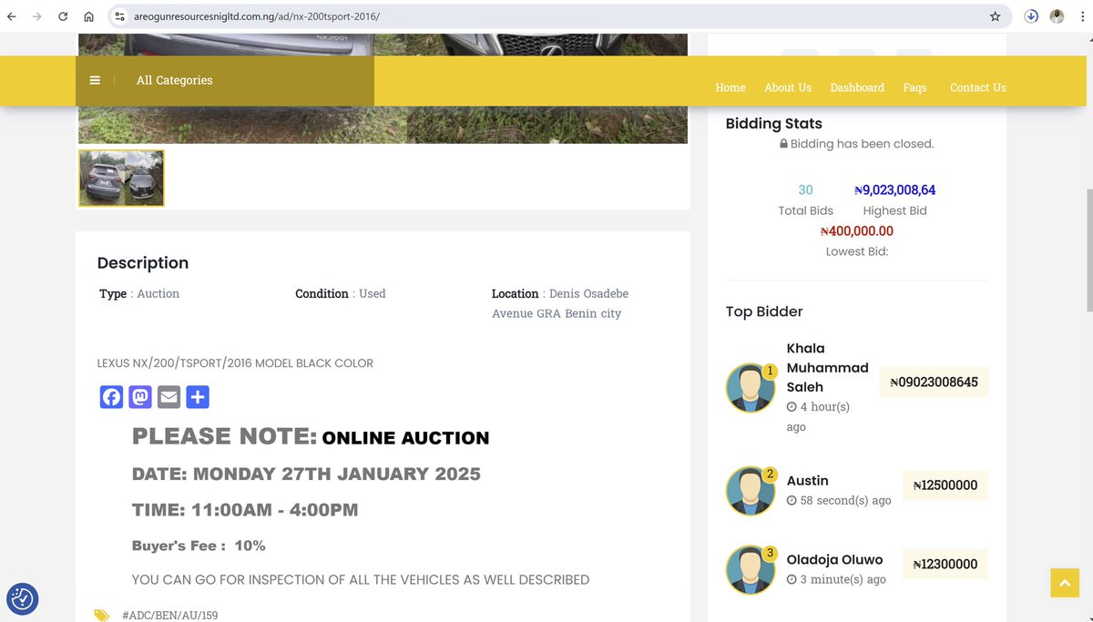 AustinDakor's tweet photo. Luckily I took screenshots of both the bids I won outright, and those I was expecting to be second because the first bids were outrageous https://t.co/F7DfCKpk7t