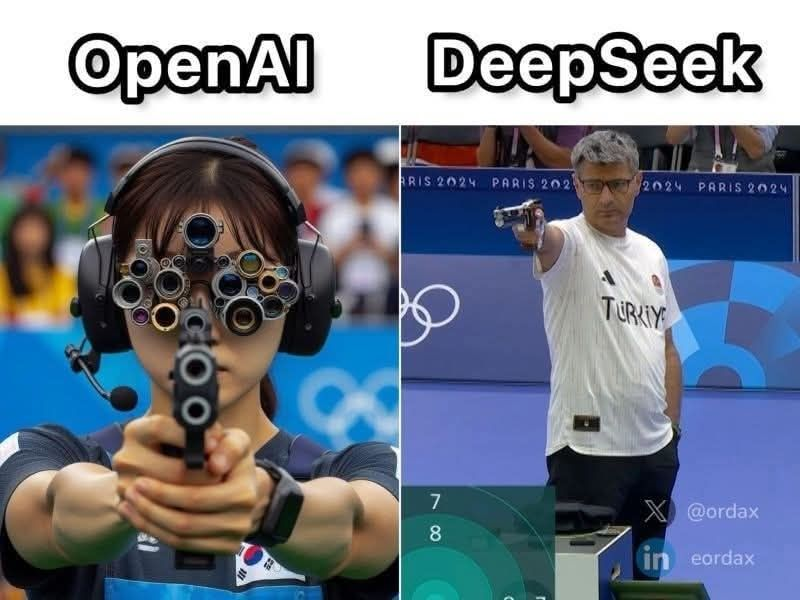 MatchbookNovel's tweet photo. What are your thoughts on this image? #OpenAi Vs #DeepSeek 

Comment Please👇🏾

#AI #OpenAI #DeepSeek #MachineLearning #TechHumor #ChatGPT #DeepSeekV2 https://t.co/yKOyK3CHAp