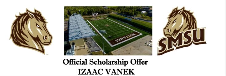After a great talk with <a href="/ZacCunha_16/">Zac Cunha</a> , I’m blessed to receive my first D2 scholarship offer from <a href="/SMSUfootball/">SMSU Football</a> !
