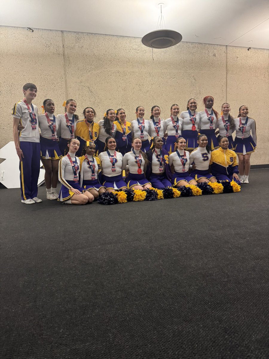 2nd in the nation in small coed gameday. The growth of this program continues to amaze me year after year. And we won’t stop until we hear our name called last. 💜💛#onlyoneshs  <a href="/SmyrnaBulldog/">Smyrna Bulldog</a>