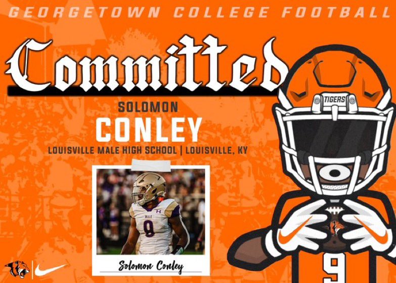Solomon Conley (@solomonconley9) on Twitter photo Blessed to have made a decision and I am a 100% commited to <a href="/Gtown_Football/">Georgetown College Football</a> can’t wait to make a difference!!!
#AGTG Blessed to have made a decision and I am a 100% commited to <a href="/Gtown_Football/">Georgetown College Football</a> can’t wait to make a difference!!!
#AGTG