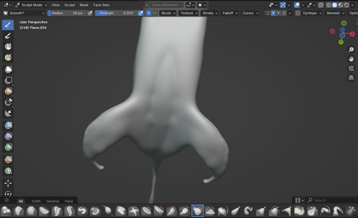 Second sculpting attempt #Blender #b3d #cg #3dmodeling #sculpting