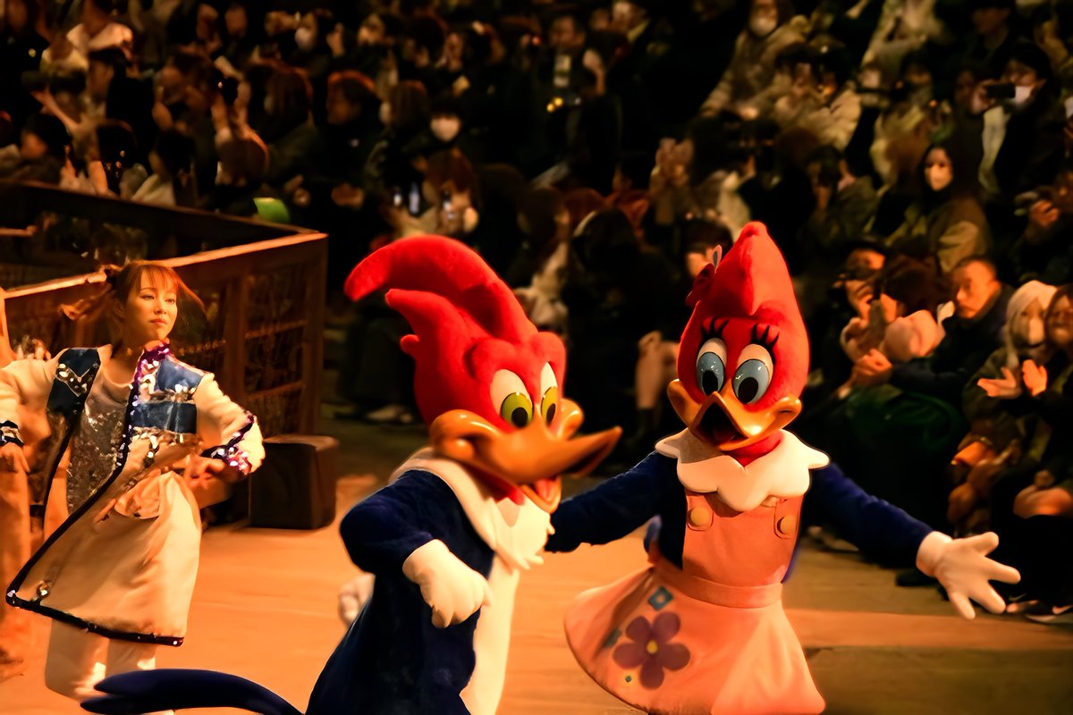 Naomifuwari's tweet image. ウッディーとウィニーちゃん見ること出来て嬉しかったー！
ショーやパレードにも出てきて欲しい🤩
#スペシャルファンナイト2025
#USJファン