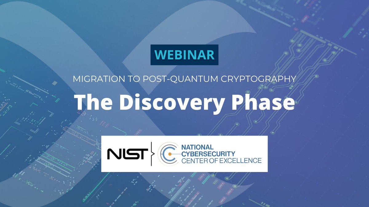 Quantum_Xchange's tweet image. 🎥 Learn how you can use actionable crypto intelligence to develop a risk-based playbook for quantum-safe migration.  Watch the replay at the link below! 👇

#BeQuantumSafe #TechnologyWebinar #Cryptography