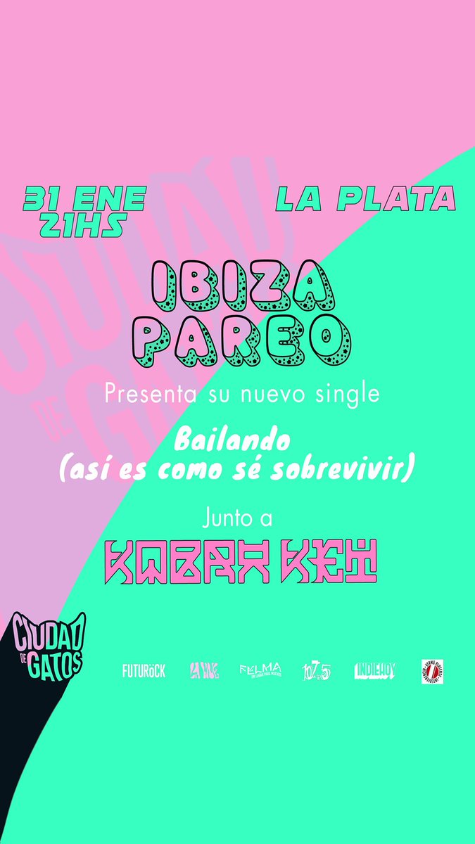 Este jueves 30 de enero 20hs sale nuestra nueva canción 🎶😁💪🏽
Y el Viernes lo tocamos en vivo en Ciudad de Gatos en La Plata 21hs
Nos acompañaran y estamos muy contentas de volver a compartir escenario con ellas <a href="/KobraKei/">Kobra Kei</a> 
Ahí nos vemosssss!!