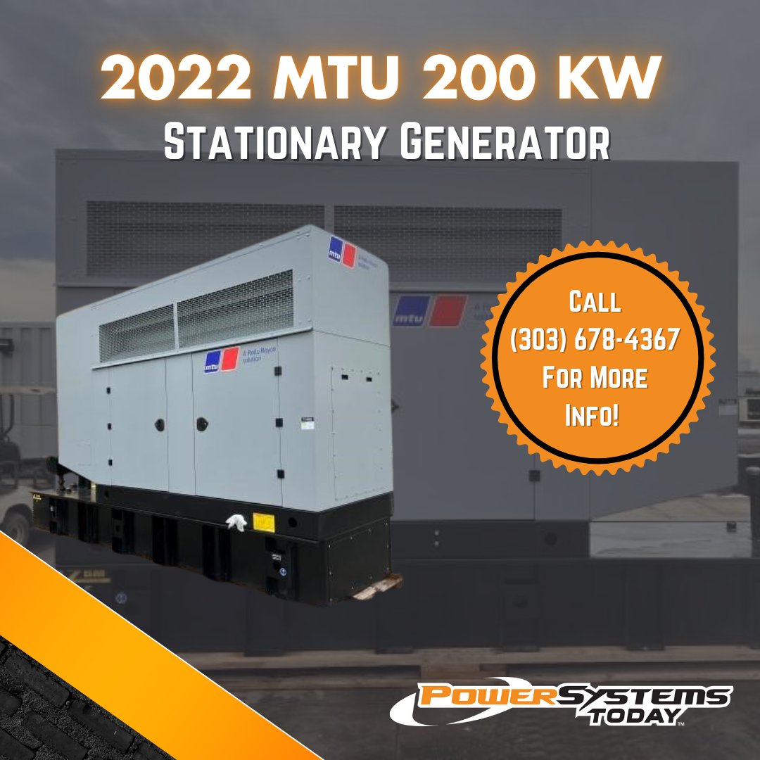 PowerSysToday's tweet image. Check out this featured stationary generator listing! 👀🔥

📞 Call (303) 678-4367 for more information!

Full Listing on #PowerSystemsToday 😉
🔗 ow.ly/sSM450UOKx3

#StationaryGenerators #ColoradoGenerators #PowerSystemsToday #PST