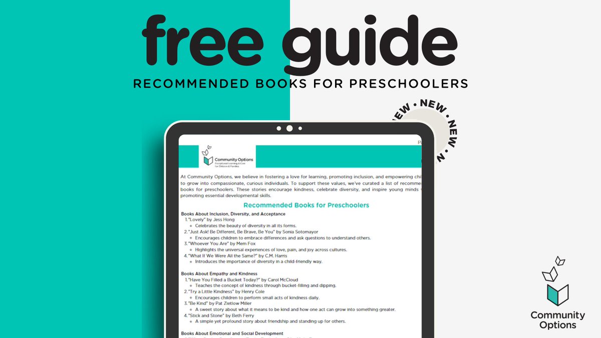 We've created a FREE list of must-read books for preschoolers to inspire imagination, support speech, and promote inclusion.📚 

Download today!👇 
tr.ee/hyiZQwYS54

#EarlyLearning #PreschoolBooks #InclusiveCommunities #Communityopsyeg