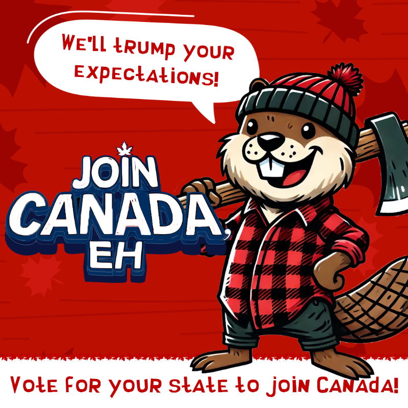 joincanada_eh's tweet photo. Join Canada, eh! We’re taking applications for Province #11! Free healthcare, maple syrup on tap, and more! Ready to escape?

Vote for your state to join the Great White North at https://t.co/2l4bvss3vZ , eh?