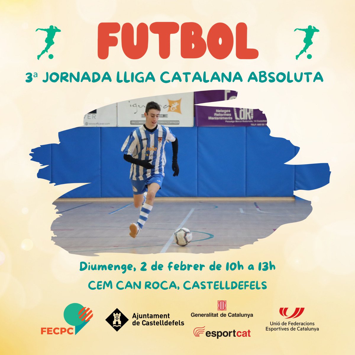 disport_oficial's tweet photo. 📆 Diumenge 02/02/25
3ª Jornada Lliga Catalana Absoluta de futbol sala PC.
🏟️ CEM Can Roca, Castelldefels 

10h Disport Fc 🆚 AEBadalonès
11h AEBadalonès 🆚 CE Vila Olímpica 
12h Disport Fc 🆚 CE Vila Olímpica 

US ESPEREM!!!! https://t.co/RJyFNJQcSj