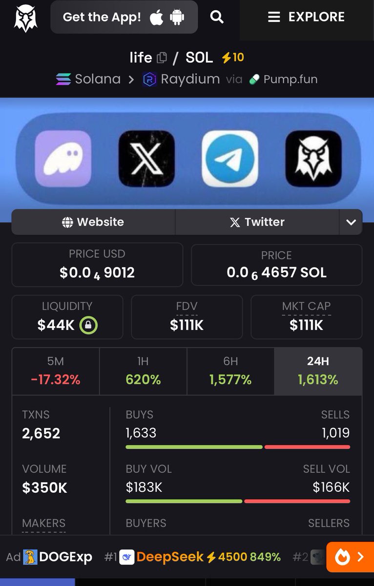 $Life changing apps DEX updated 
Ca Hyo1kVbjbS4nF17Z8FVovarihsCXbXtXEc1yvGsNpump